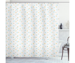 Hand Drawn Doodle Shapes Shower Curtain