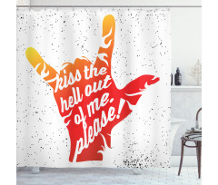 Rockn Roll Dots Shower Curtain