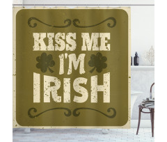 Irish Culture Elements Shower Curtain