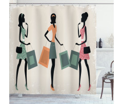 Shopping Theme Shower Curtain
