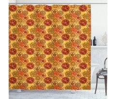 Vintage Clockwork Shower Curtain