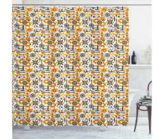 Industrial Elements Shower Curtain