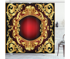Frame Baroque Shower Curtain