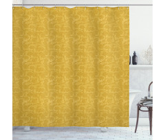 Silhouette Swirls Shower Curtain