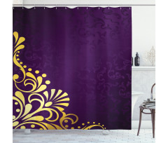 Curvy Ornament Shower Curtain