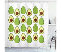 Colorful Organic Food Shower Curtain