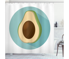 Raw Delicious Avocado Shower Curtain