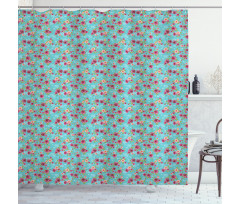 Rose Bouquet Pattern Shower Curtain