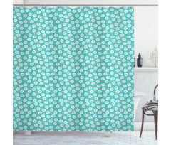 Blooming Romantic Roses Shower Curtain