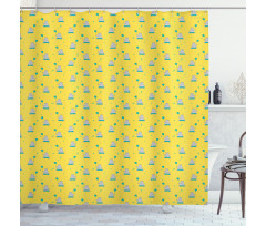 Little Smiling Hippo Shower Curtain
