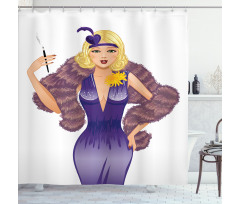1930s Style Blondie Shower Curtain