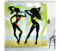 Tropical Island Shower Curtain