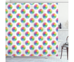 Petal Motif Shower Curtain