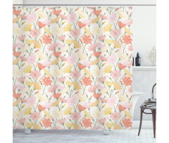 Romantic Vintage Floral Shower Curtain