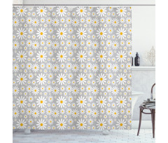 Chamomile Petals Image Shower Curtain