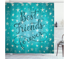 Best Friends Forever Shower Curtain