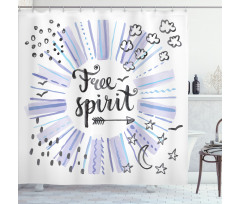 Starburst Free Spirit Shower Curtain