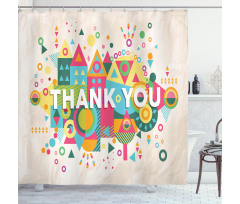 Motivational Thank You Shower Curtain