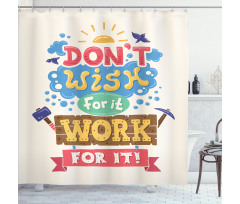 Vintage Hipster Style Shower Curtain