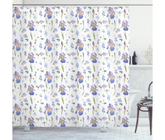 Dragonfly Romance Nature Shower Curtain
