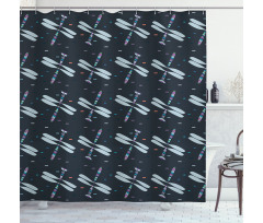 Cartoon Bug Pattern Shower Curtain