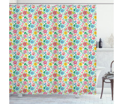 Butterflies and Bees Shower Curtain