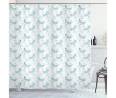 Parsley Leaves Bugs Shower Curtain