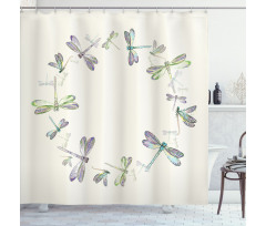 Forest Animals Circle Shower Curtain