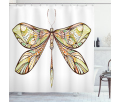 Colorful Bug Design Shower Curtain