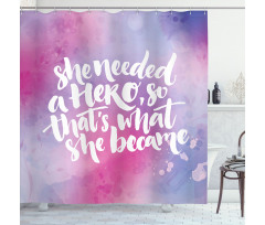 Theme Female Hero Shower Curtain