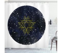 Starry Milky Way Shower Curtain