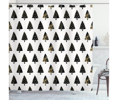 Spotted Trees Shower Curtain
