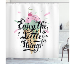 Ice Cream on the Cone Shower Curtain