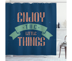 Grungy Positive Message Shower Curtain
