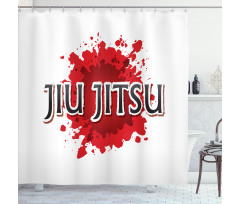 Mma Color Splash Shower Curtain