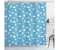 Kites Air Balloons Shower Curtain