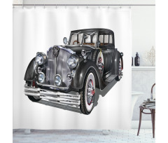 Realistic Classic Car Shower Curtain