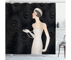 Art Deco Design Shower Curtain