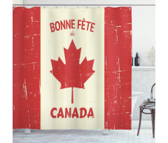 Happy Canada Concept Shower Curtain