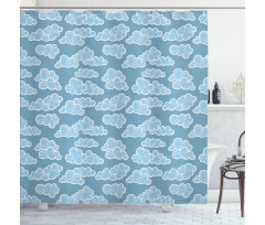Doodle Style Weather Shower Curtain