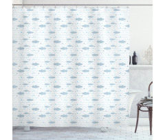 Rain Drops and Droplets Shower Curtain