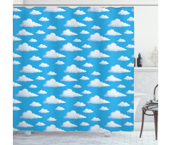 Calming Celestial Scene Shower Curtain