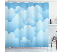 Lamellar Look of Cumulus Shower Curtain