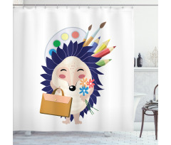 School Boy Animal Shower Curtain