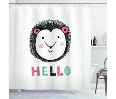 Sketched Animal Shower Curtain