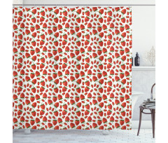 Realistic Ripe Berry Shower Curtain