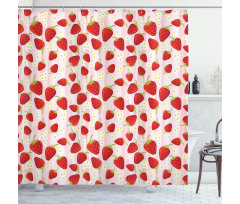 Summer Fruit Snacks Shower Curtain