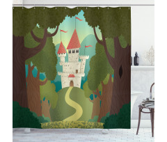 Medieval Woodlands Shower Curtain