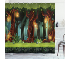 Mystical Woodland Shower Curtain