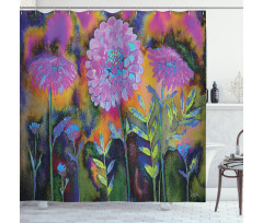 Marigold Blossom Shower Curtain